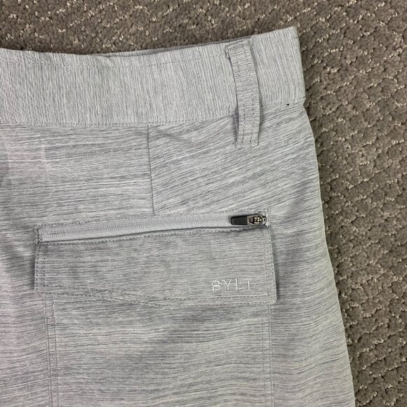 BYLT Kinetic Shorts Men's XL Gray Golf Performance Wear Stretch Premium Basics - Picture 4 of 13